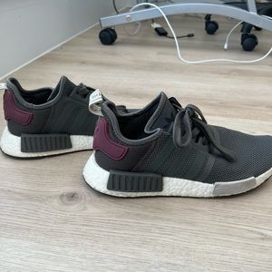 Like new Adidas NMD - grey and maroon